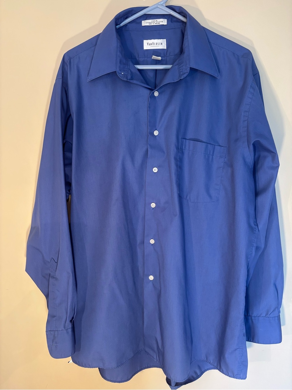 Van Heusen Royal Blue Long-Sleeve Dress Shirt